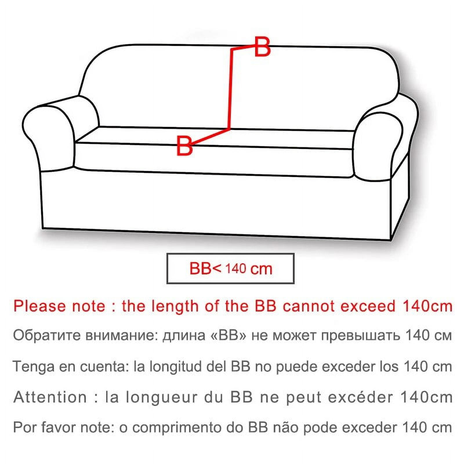 CHUNTIAN Sofa Cover for Living Room Thick Elastic Polar Fleece Cover for Sofa Couch Armchair 1/2/3/4 Seat L Shaped Corner Sofa Cover