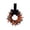 Orange, variant on 8.66 Inch Halloween Starry Bow Wreath Handmade Natural Vine Mini Wreath Shiny Glitter Star Bow Ornament Indoor Wall Fireplace Tiered Tray Fall Harvest Seasonal Decor