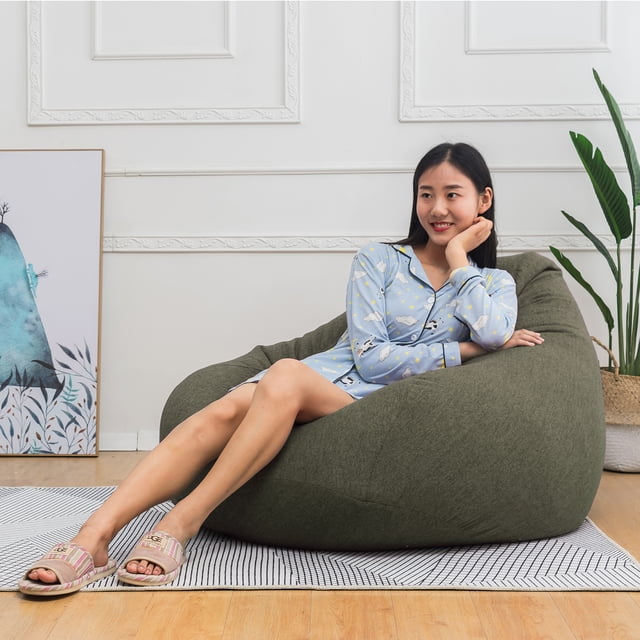 Housse de Pouf Décorative Intérieure Multicolore pour Maison, Chaise Tatami, Canapé de Repos, Fauteuil Lounge Doux, Housse Lavable (Remplissage Non Inclus)