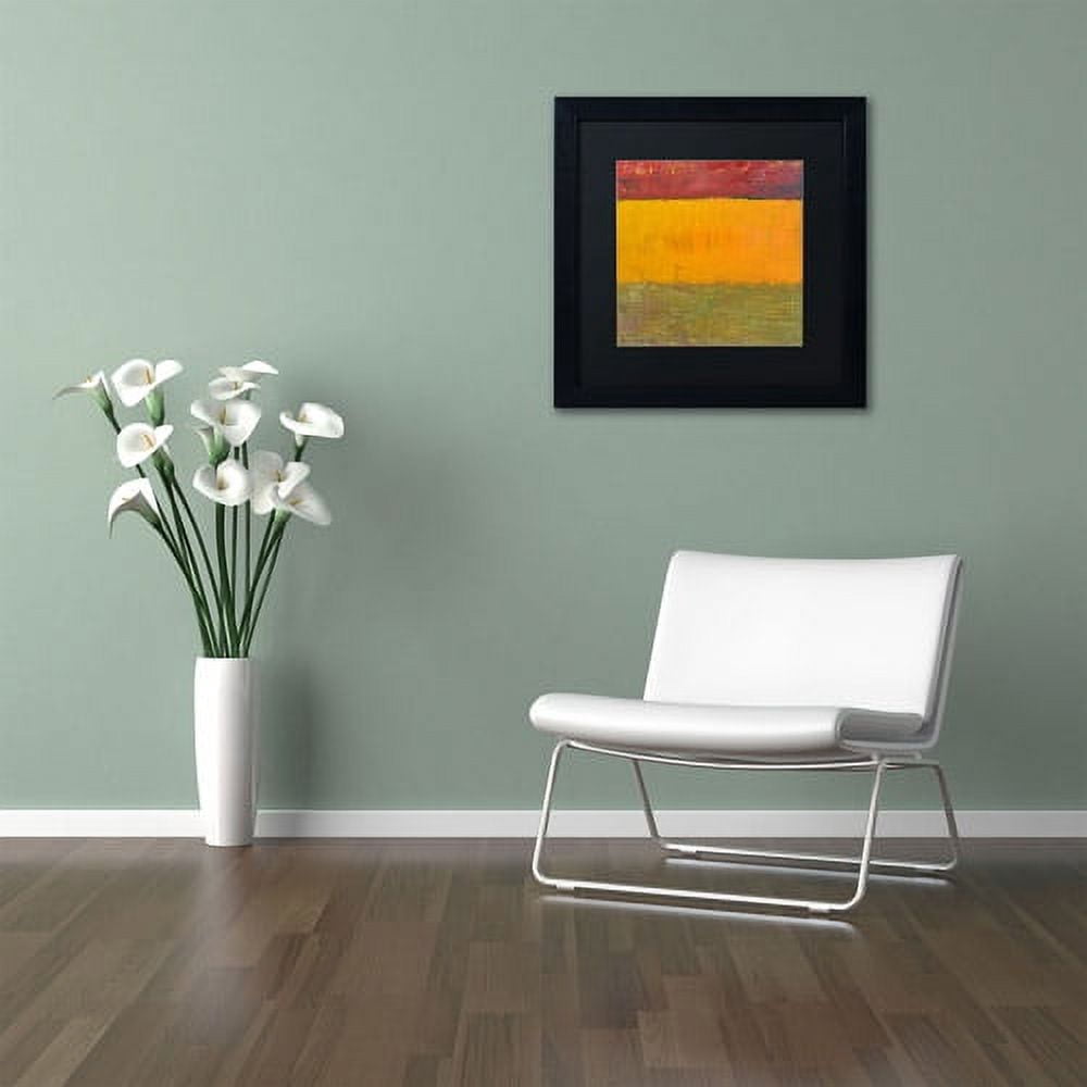 Trademark Fine Art "Highway Series Grasses" Canvas Art by Michelle Calkins, Black Matte, Black Frame