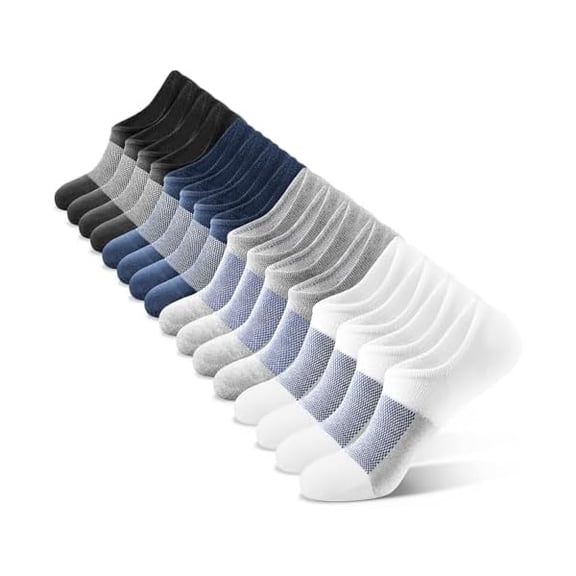 Eryueer No Show Socks Men Low Cut Ankle Short Socks for Men Casual Athletic Socks with Non-Slip Grip
