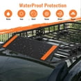 thumbnail image 5 of Roof Rack Basket, Cargo Carrier with Extension Black Car Top Luggage Holder, 200LBS Heavy Duty, Carrier Basket for SUV, Truck or RV Camping Storage Steel Construction, 5 of 7