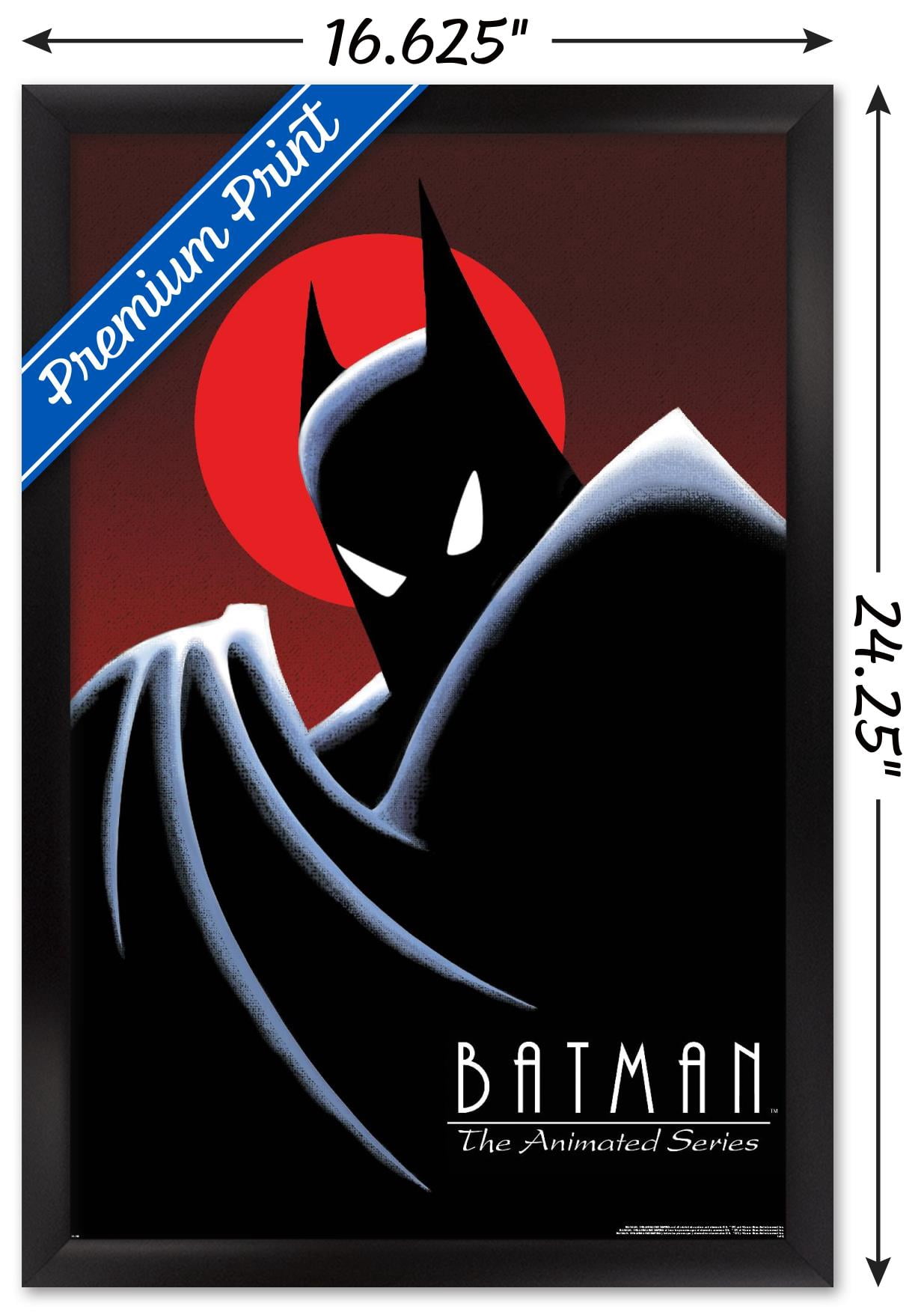 THE BATMAN スクリーンプリント ポスター 全世界55枚 限定 DC Comics TV Batman: The Animated Series Wall Poster, 22.375