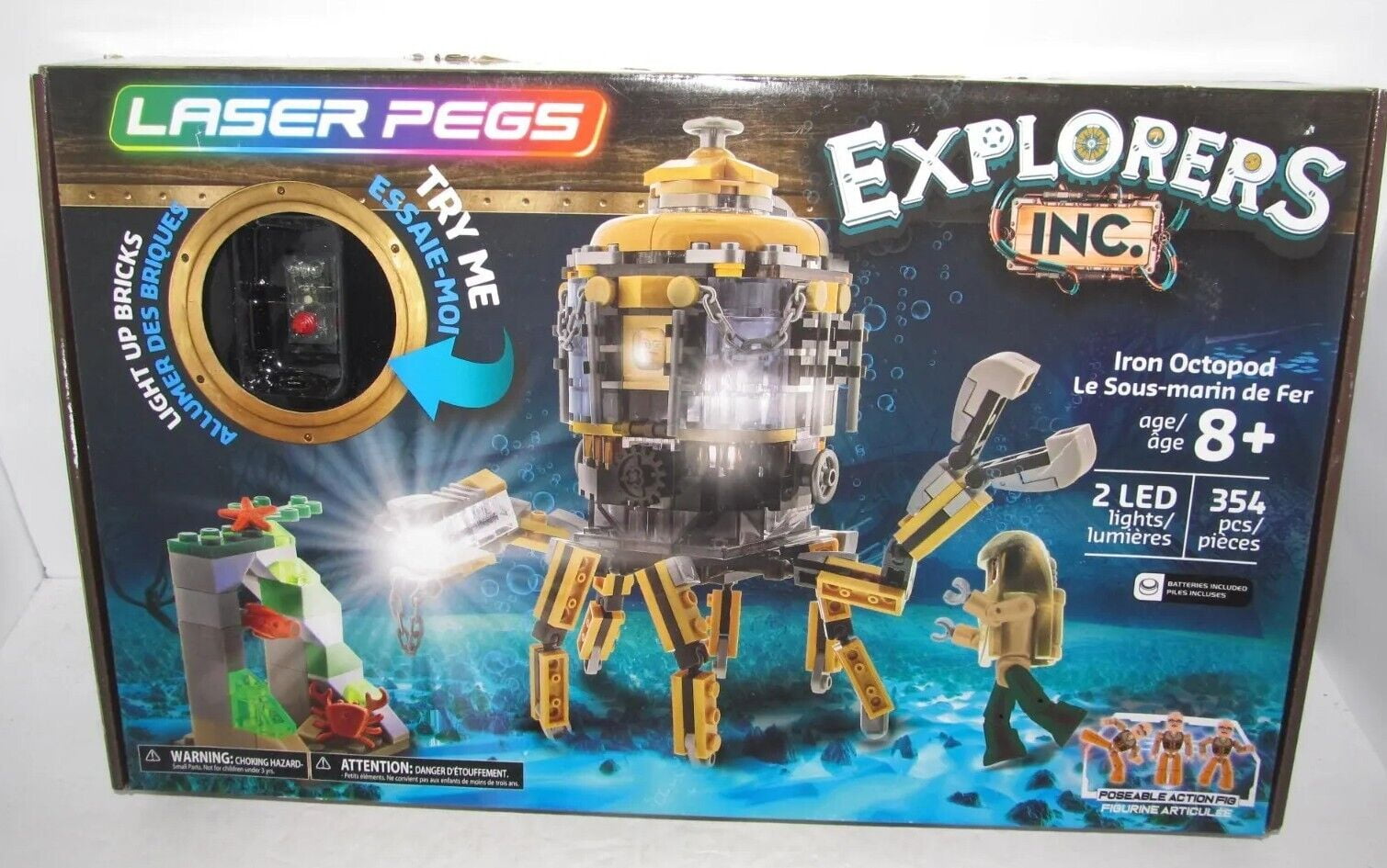 Laser Pegs Mission Control, Kids Blocks Set, Astronaut Projector