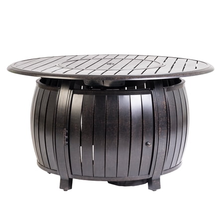 Grand Cooper Aluminum Round Lpg Fire Pit Walmart Com