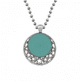 thumbnail image 1 of Blue Patterns Circle Dotted Lines Necklaces Pendant Retro Moon Stars Jewelry, 1 of 3