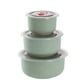 thumbnail image 1 of EeaseMX 3 cajas de paja de trigo para guardar alimentos, recipientes para el almuerzo, vajilla, juego de vajilla (verde nórdico), 1 of 7