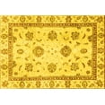 thumbnail image 1 of Ahgly Company Indoor Rectangle Abstract Yellow Modern Area Rugs, 2' x 4', 1 of 4