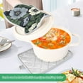 thumbnail image 3 of Yayeee Pot Holders Kitchen Heat Resistant with Pocket 7"x9.8" Cotton Oven Cooking Hot Pads, Dark Floral, 3 of 7