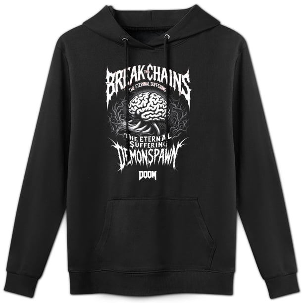 Sudadera Unisex con Capucha Negra, Estampado Gráfico Estilo Alternativo, Algodón y Poliéster