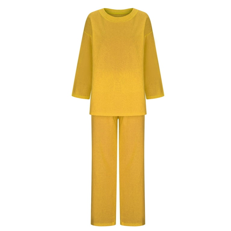 TrendVibe365 Womens Ribbed Lounge Set Solid Color Ribbed