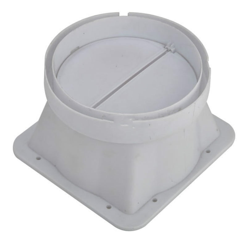 Range Hood Parts Kitchen Hood Exhaust Flue Pipe Check Valve Back