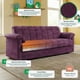 thumbnail image 3 of Sofá Cama de velvet Morado Makora Modelo Mercury Varias Posiciones, 3 of 6