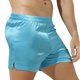 thumbnail image 5 of Pantalones cortos de satén con cintura elástica para hombre, ropa interior de cintura media con abertura lateral, ropa de dormir, bragas para hombre, 5 of 5