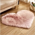 thumbnail image 4 of Alfombra antideslizante con forma de corazón para sala de estar, cojín de lana de estilo lindo para niña, alfombra para ventana salediza para dormitorio, sofá, 4 of 6