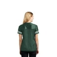thumbnail image 2 of Ladies Football Replica Jersey Color Forest Green/White Medium Size, 2 of 10