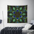 thumbnail image 3 of Bingfone Polyester Fabric Tapestry Peacock Feathers Wall Hanging Tapestry,Daily Decorative Tapestry for Bedroom Living Room Dorm 60L x 51W Inches, 3 of 7