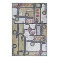thumbnail image 3 of Superior Country Road Non-Slip Washable Indoor Play Rug, 3' x 5', Mossy Gold, 3 of 13