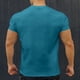 thumbnail image 5 of Blusas y camisas de manga corta y cuello redondo para hombre. Blusas casuales de verano para hombre, de manga corta, de color liso, con cuello redondo, para fitness. Blusas de poliéster para hombre., 5 of 5