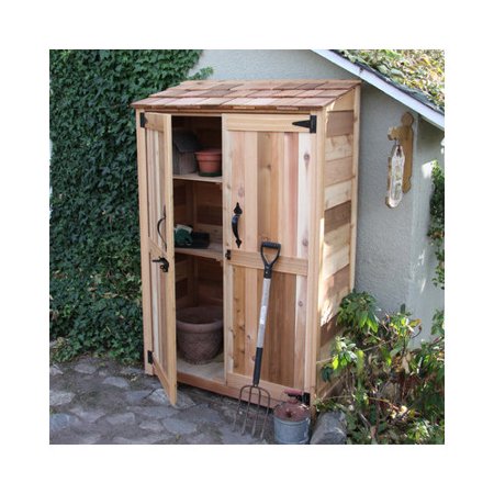 Outdoor Living Today Garden Chalet Wood Lean-To Shed - Walmart.com