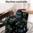 thumbnail image 5 of Neon Controllers Games Icons Black Pattern Bathroom Rugs Mat,Non Slip Microfiber Bathroom Rug,Rubber Backing,Soft Bathroom Mats for Bathroom Floor,Tub and Shower,17x30in(43x75cm), 5 of 5