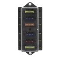 thumbnail image 3 of Car Fuse Holder Blade Fuse Box Fuse Block 6 Way Fuse Box 6 Way Blade Fuse Holder Box 12‑36V 6‑In‑6‑Out With 6pcs Fuse Universal Accessory For Car Truck, 3 of 8