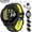 Black/Amp Yellow, variant on Garmin Forerunner 170 Whitestone/Cloud Blue 010-03920-01 Bundle with Deco Essentials Charging Dock, 2-Pack Screen Protector and Silicone Dust Cover for Garmin Watch 3 Pack