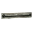 thumbnail image 5 of Wall Mounted Black Pipe Towel Bar with Torched Brown Wood, MyGift 27 inch Bathroom Sink Rack, 5 of 7