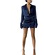 thumbnail image 1 of Gibobby Vestidos para Mujer Vestido informal de manga larga para mujer con hombros y minifalda ajustada(BU2,G), 1 of 5