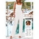 thumbnail image 3 of Mono de verano sin mangas PRETTYGARDEN para mujer blanco XXL, 3 of 9