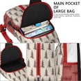 thumbnail image 4 of Sling Backpack,Brown Christmas Tree Pattern Crossbody Bag with Water Bottle Holder,Waterproof Sling Bag for Men/Women with Chest Phone Holder for Hiking,Travel, 4 of 6