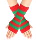 thumbnail image 1 of Nvzi Guantes sin dedos Guantes sin dedos de muñeca con orificio para el pulgar Guantes de invierno cálidos sin dedos para hombre - Rojo Verde, 1 of 5