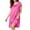 *Hot Pink, variant on VBVC Women's Satin Lace Trim Short Sleeve Nightgown , Ladies' Ruffled Crew Neck Bow Loose Pajama Dress , Silky Casual Sleepwear Loungewear For Women,Beige,Free Size
