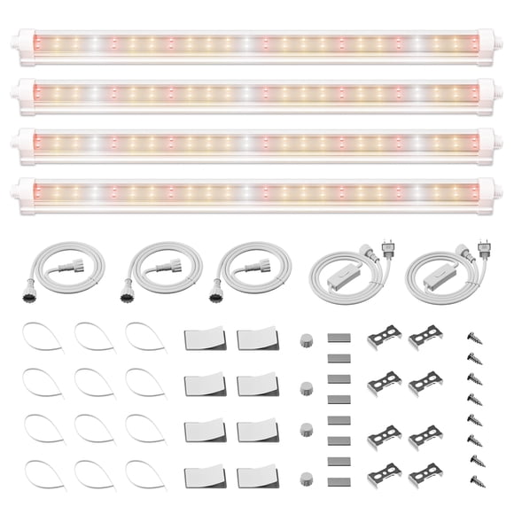 Luces LED de cultivo Spider Farmer, 1 pie, espectro completo, 40 W, paquete de 4 unidades