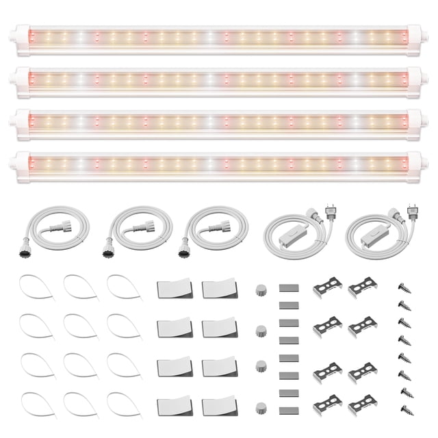 Luces LED de cultivo Spider Farmer, 1 pie, espectro completo, 40 W, paquete de 4 unidades