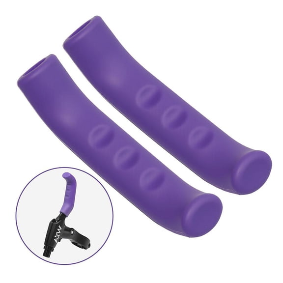 Silicone Bike Brake Lever Covers, Anti-Slip Shock-Absorbing Grips, Universal Fit for Mountain Road E-Bike, Tool-Free Soft Protective Sleeves, 6 Colors
