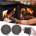 thumbnail image 4 of Black Stove/Fire Rope Wood Burning Stove 18/20mm 2M Length Log Burner Door Seal, 4 of 4