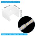 thumbnail image 2 of Unique Bargains LED Strip Light Clips, 40 Pack Mounting Bracket Fixing Clip Plastic Clamp for 14mm-17mm Light Cable Translucent, 2 of 6