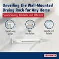 thumbnail image 4 of Leifheit Telefix 100 Wall-Mounted Retractable Clothes Drying Rack with 8 Rods, 4 of 11