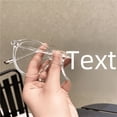 thumbnail image 4 of Las mujeres con gafas sencillas pueden equiparse con monturas de gafas ovaladas miopes y cara redonda, gafas planas estilo estudiantes, 4 of 5