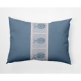 thumbnail image 2 of E by Design Fish Chips Nautical Indoor/Outdoor Lumbar Throw Pillow, 2 of 4