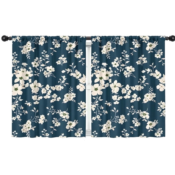 Blackout Kids Curtains,Pioneer Flower Floral Print Pattern Childrens Insulated Curtains Set Of 2,Bedroom Essentials,Toddler Room Decor 42"x54"
