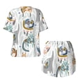 thumbnail image 5 of Lsque Cute Colorful Animal Women's Short-Sleeved Pajama Set - 2 Piece Soft and Lightweight Sleepwear Set-Medium, 5 of 9