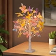 thumbnail image 4 of Valentines Day Decorations, Birch Tree with Colorful Butterfly Flower Ornaments, Lighted Artificial Trees with LED Warm White Lights, Light Up Twig Tabletop Battery Operated for Home Indoor Table, 4 of 4