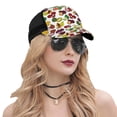 thumbnail image 5 of Lsque Colorful Fruits Printed Trucker Hat - Baseball Cap for Men Women - Breathable Mesh Side, Adjustable Fit - for Casual Wear, 5 of 7