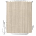 thumbnail image 2 of Vintage Cream Shower Curtain, Waterproof Shower Curtains for Bathroom, Farmhouse Retro Beige Solid Color Washable Fabric Cloth Bathroom Curtain Set Bathtub Decor with Hook 72''x78'', 2 of 9