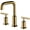 Gold, variant on Gold Bathroom Sink Double Handle Three Hole Bath Mixer Tap Contemporary Brass Deck Mount Bathroom Vessel Sink for Bathroom Hotel,Brushed Gold