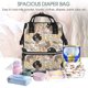 thumbnail image 5 of Fotbe Groovy Disco Mochila Maternidad - Lona de Sarga Impermeable, Mochila de Pañales de Gran Capacidad con Múltiples Bolsillos y Correas Ajustables, 5 of 6