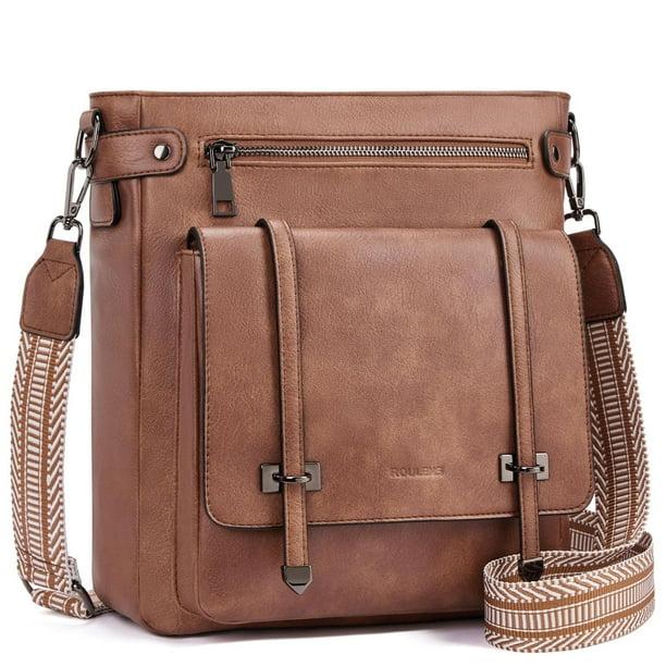 Bandolera Roulens para mujer, bolso de viaje de piel suave