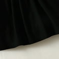 thumbnail image 7 of Kucnuzki Toddler Baby Girl Clothes 4T Fall Winter Dress 5T Long Embroidery Mesh Sleeve Solid Color Dress Black, 7 of 7